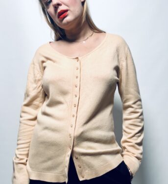 Sweter bluza - 100% wełna parzona - S